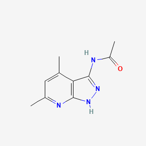 molecular formula C10H12N4O B2583294 N-(4,6-dimethyl-1H-pyrazolo[3,4-b]pyridin-3-yl)acetamide CAS No. 58107-05-4