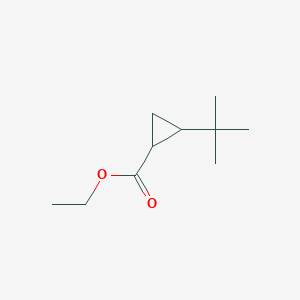 molecular formula C10H18O2 B2583303 Ethyl 2-tert-butylcyclopropane-1-carboxylate CAS No. 21692-49-9
