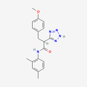 molecular formula C19H21N5O2 B2583323 N-(2,4-dimethylphenyl)-3-(4-methoxyphenyl)-2-(2H-1,2,3,4-tetrazol-5-yl)propanamide CAS No. 483993-05-1