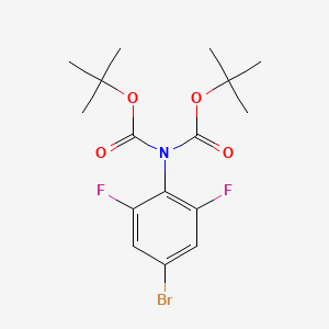 molecular formula C16H20BrF2NO4 B2583348 N,N-di-Boc-4-bromo-2,6-difluoro-phenylamine CAS No. 1007207-93-3