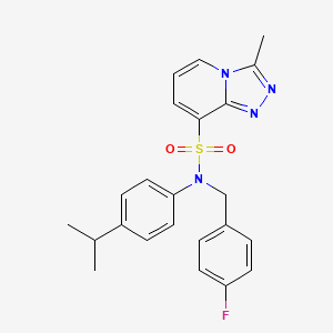 B2583353 N-(4-fluorobenzyl)-N-(4-isopropylphenyl)-3-methyl[1,2,4]triazolo[4,3-a]pyridine-8-sulfonamide CAS No. 1251615-83-4