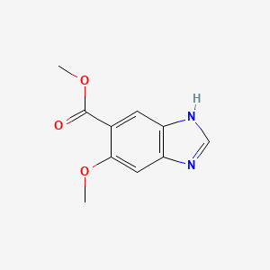 molecular formula C10H10N2O3 B2583387 methyl5-methoxy-1H-1,3-benzodiazole-6-carboxylate CAS No. 1806665-42-8