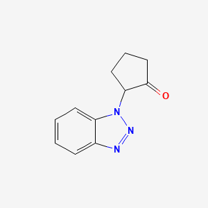 molecular formula C11H11N3O B2583480 2-(1H-1,2,3-Benzotriazol-1-yl)cyclopentan-1-one CAS No. 516519-29-2