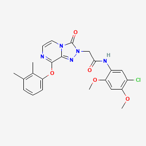 molecular formula C23H22ClN5O5 B2583505 N-(5-chloro-2,4-dimethoxyphenyl)-2-[8-(2,3-dimethylphenoxy)-3-oxo-2H,3H-[1,2,4]triazolo[4,3-a]pyrazin-2-yl]acetamide CAS No. 1116060-97-9