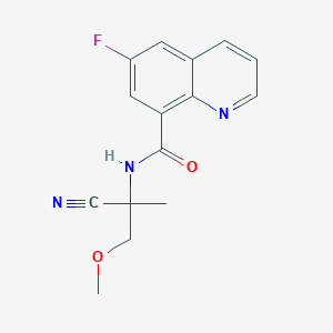 N-(1-cyano-2-methoxy-1-methylethyl)-6-fluoroquinoline-8-carboxamide