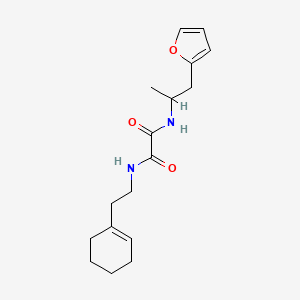 molecular formula C17H24N2O3 B2583513 N1-(2-(cyclohex-1-en-1-yl)ethyl)-N2-(1-(furan-2-yl)propan-2-yl)oxalamide CAS No. 1219841-85-6
