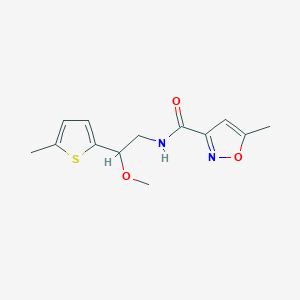 molecular formula C13H16N2O3S B2583532 N-[2-METHOXY-2-(5-METHYLTHIOPHEN-2-YL)ETHYL]-5-METHYL-1,2-OXAZOLE-3-CARBOXAMIDE CAS No. 1448052-80-9