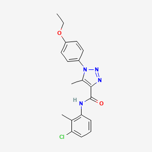 molecular formula C19H19ClN4O2 B2583537 N-(3-chloro-2-methylphenyl)-1-(4-ethoxyphenyl)-5-methyl-1H-1,2,3-triazole-4-carboxamide CAS No. 866872-61-9