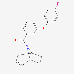 B2583550 (1R,5S)-8-azabicyclo[3.2.1]oct-2-en-8-yl(3-(4-fluorophenoxy)phenyl)methanone CAS No. 1797892-31-9