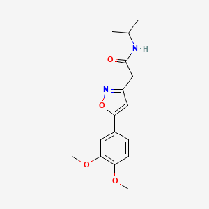 2-(5-(3,4-dimethoxyphenyl)isoxazol-3-yl)-N-isopropylacetamide