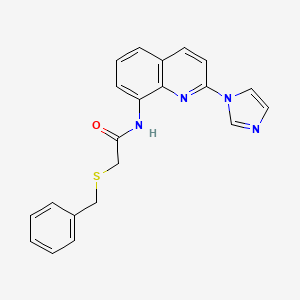 N-(2-(1H-imidazol-1-yl)quinolin-8-yl)-2-(benzylthio)acetamide