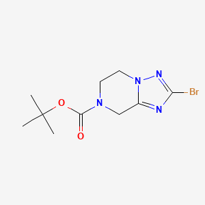 molecular formula C10H15BrN4O2 B2583625 tert-Butyl 2-bromo-5,6-dihydro-[1,2,4]triazolo[1,5-a]pyrazine-7(8H)-carboxylate CAS No. 1575613-02-3