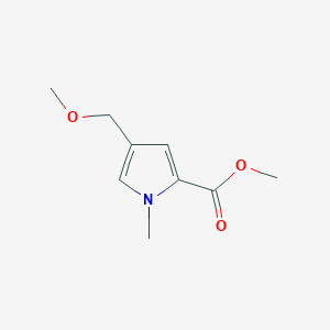 molecular formula C9H13NO3 B2583630 Methyl 4-(methoxymethyl)-1-methylpyrrole-2-carboxylate CAS No. 128887-05-8