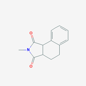 molecular formula C13H13NO2 B025837 1,2-Naphthalenedicarboximide, 1,2,3,4-tetrahydro-N-methyl- CAS No. 100393-39-3