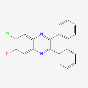 molecular formula C20H12ClFN2 B2583700 6-Chloro-7-fluoro-2,3-diphenylquinoxaline CAS No. 218456-76-9