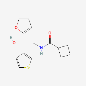molecular formula C15H17NO3S B2583720 N-(2-(furan-2-yl)-2-hydroxy-2-(thiophen-3-yl)ethyl)cyclobutanecarboxamide CAS No. 2034622-29-0