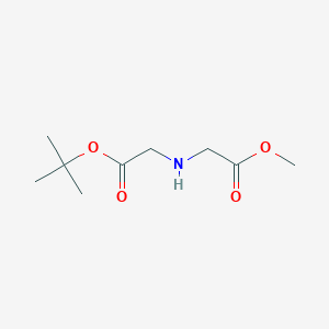 molecular formula C9H17NO4 B2583783 Methyl 2-{[2-(tert-butoxy)-2-oxoethyl]amino}acetate CAS No. 133297-44-6