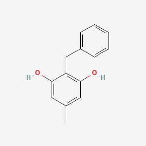 molecular formula C14H14O2 B2583789 2-Benzyl-5-methylbenzene-1,3-diol CAS No. 36776-44-0