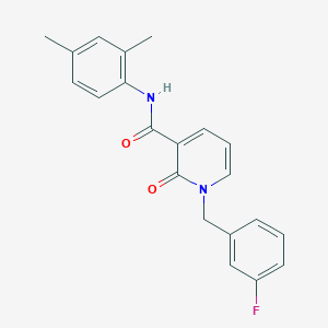molecular formula C21H19FN2O2 B2583822 N-(2,4-dimethylphenyl)-1-[(3-fluorophenyl)methyl]-2-oxo-1,2-dihydropyridine-3-carboxamide CAS No. 932962-92-0