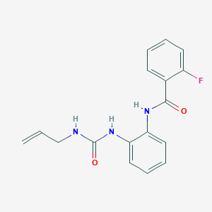 molecular formula C17H16FN3O2 B2583829 N-(2-(3-allylureido)phenyl)-2-fluorobenzamide CAS No. 1203283-46-8