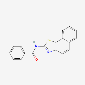 molecular formula C18H12N2OS B2583833 N-[(2Z)-2H,3H-naphtho[2,1-d][1,3]thiazol-2-ylidene]benzamide CAS No. 214326-84-8