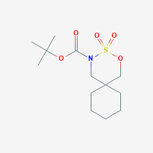 molecular formula C13H23NO5S B2583835 Tert-butyl 3,3-dioxo-2-oxa-3lambda6-thia-4-azaspiro[5.5]undecane-4-carboxylate CAS No. 2309469-05-2