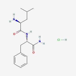 molecular formula C15H24ClN3O2 B2583873 H-Leu-Phe-NH2 HCl CAS No. 74214-38-3
