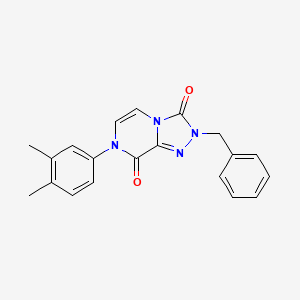 molecular formula C20H18N4O2 B2583908 2-benzyl-7-(3,4-dimethylphenyl)-[1,2,4]triazolo[4,3-a]pyrazine-3,8(2H,7H)-dione CAS No. 2034281-88-2