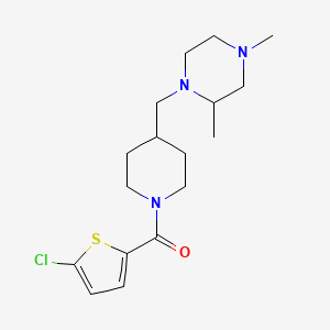 (5-Chlorothiophen-2-yl)(4-((2,4-dimethylpiperazin-1-yl)methyl)piperidin-1-yl)methanone