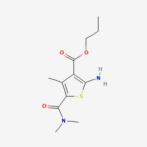 Propyl 2-amino-5-[(dimethylamino)carbonyl]-4-methylthiophene-3-carboxylate