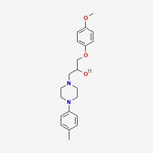 1-(4-Methoxyphenoxy)-3-[4-(4-methylphenyl)piperazin-1-yl]propan-2-ol