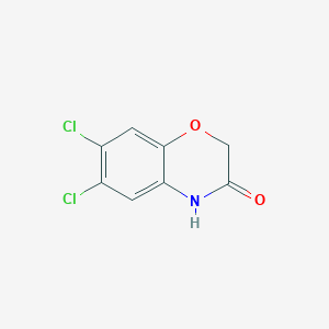 molecular formula C8H5Cl2NO2 B2583960 6,7-dichloro-4H-benzo[1,4]oxazin-3-one CAS No. 6238-99-9