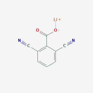 molecular formula C9H3LiN2O2 B2583973 Lithium;2,6-dicyanobenzoate CAS No. 2377030-70-9