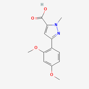 B2584016 3-(2,4-dimethoxyphenyl)-1-methyl-1H-pyrazole-5-carboxylic acid CAS No. 1022575-08-1