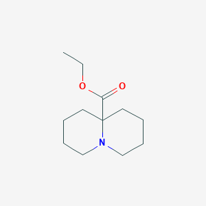 molecular formula C12H21NO2 B2584019 ethyloctahydro-1H-quinolizine-9a-carboxylate CAS No. 2408969-54-8