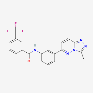 molecular formula C20H14F3N5O B2584025 N-(3-(3-methyl-[1,2,4]triazolo[4,3-b]pyridazin-6-yl)phenyl)-3-(trifluoromethyl)benzamide CAS No. 891119-22-5