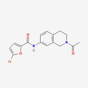 molecular formula C16H15BrN2O3 B2584049 N-(2-acetyl-1,2,3,4-tetrahydroisoquinolin-7-yl)-5-bromofuran-2-carboxamide CAS No. 955757-13-8