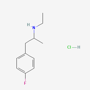 molecular formula C11H17ClFN B2584053 N-ethyl-4-fluoro-alpha-methyl-benzeneethanamine,monohydrochloride CAS No. 3823-31-2