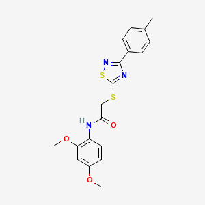 N-(2,4-dimethoxyphenyl)-2-((3-(p-tolyl)-1,2,4-thiadiazol-5-yl)thio)acetamide