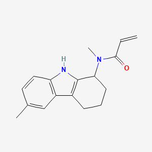 N-Methyl-N-(6-methyl-2,3,4,9-tetrahydro-1H-carbazol-1-yl)prop-2-enamide