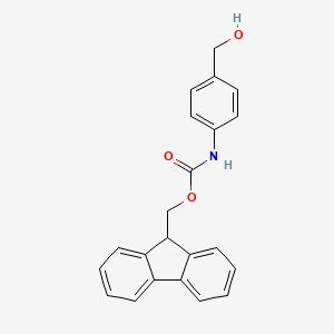 molecular formula C22H19NO3 B2584124 (9H-Fluoren-9-yl)methyl (4-(hydroxymethyl)phenyl)carbamate CAS No. 475160-83-9