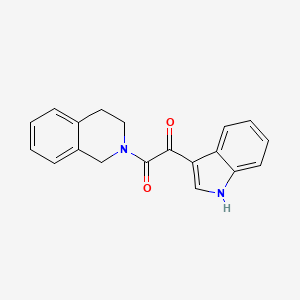 molecular formula C19H16N2O2 B2584142 1-(3,4-dihydroisoquinolin-2(1H)-yl)-2-(1H-indol-3-yl)ethane-1,2-dione CAS No. 14432-60-1
