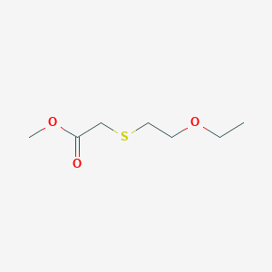 molecular formula C7H14O3S B2584208 Methyl 2-[(2-ethoxyethyl)sulfanyl]acetate CAS No. 1774898-32-6