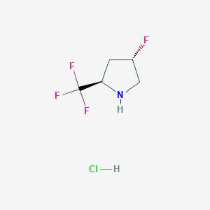 B2584292 (2R,4S)-4-fluoro-2-(trifluoromethyl)pyrrolidine hydrochloride CAS No. 2219353-73-6