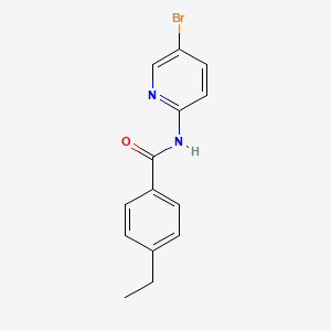 molecular formula C14H13BrN2O B2584316 N-(5-bromopyridin-2-yl)-4-ethylbenzamide CAS No. 313226-90-3