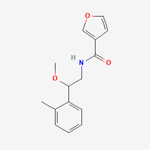 molecular formula C15H17NO3 B2584330 N-[2-METHOXY-2-(2-METHYLPHENYL)ETHYL]FURAN-3-CARBOXAMIDE CAS No. 1797027-69-0
