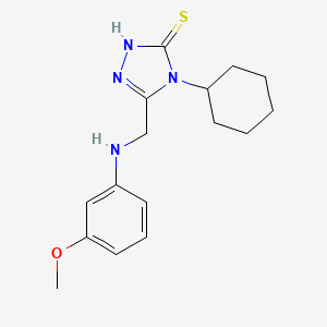 4-cyclohexyl-5-{[(3-methoxyphenyl)amino]methyl}-4H-1,2,4-triazole-3-thiol