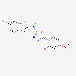 5-(2,4-dimethoxyphenyl)-N-(6-fluorobenzo[d]thiazol-2-yl)-1,3,4-oxadiazol-2-amine