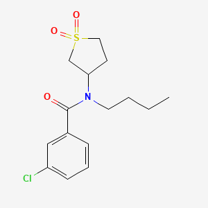 N-butyl-3-chloro-N-(1,1-dioxidotetrahydrothiophen-3-yl)benzamide