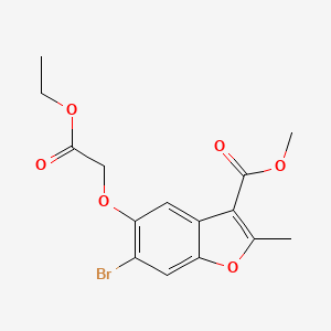 Methyl 6-bromo-5-(2-ethoxy-2-oxoethoxy)-2-methyl-1-benzofuran-3-carboxylate